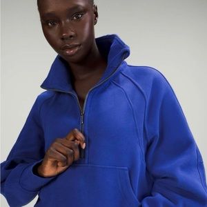 lululemon half zip funnel neck scuba 💙